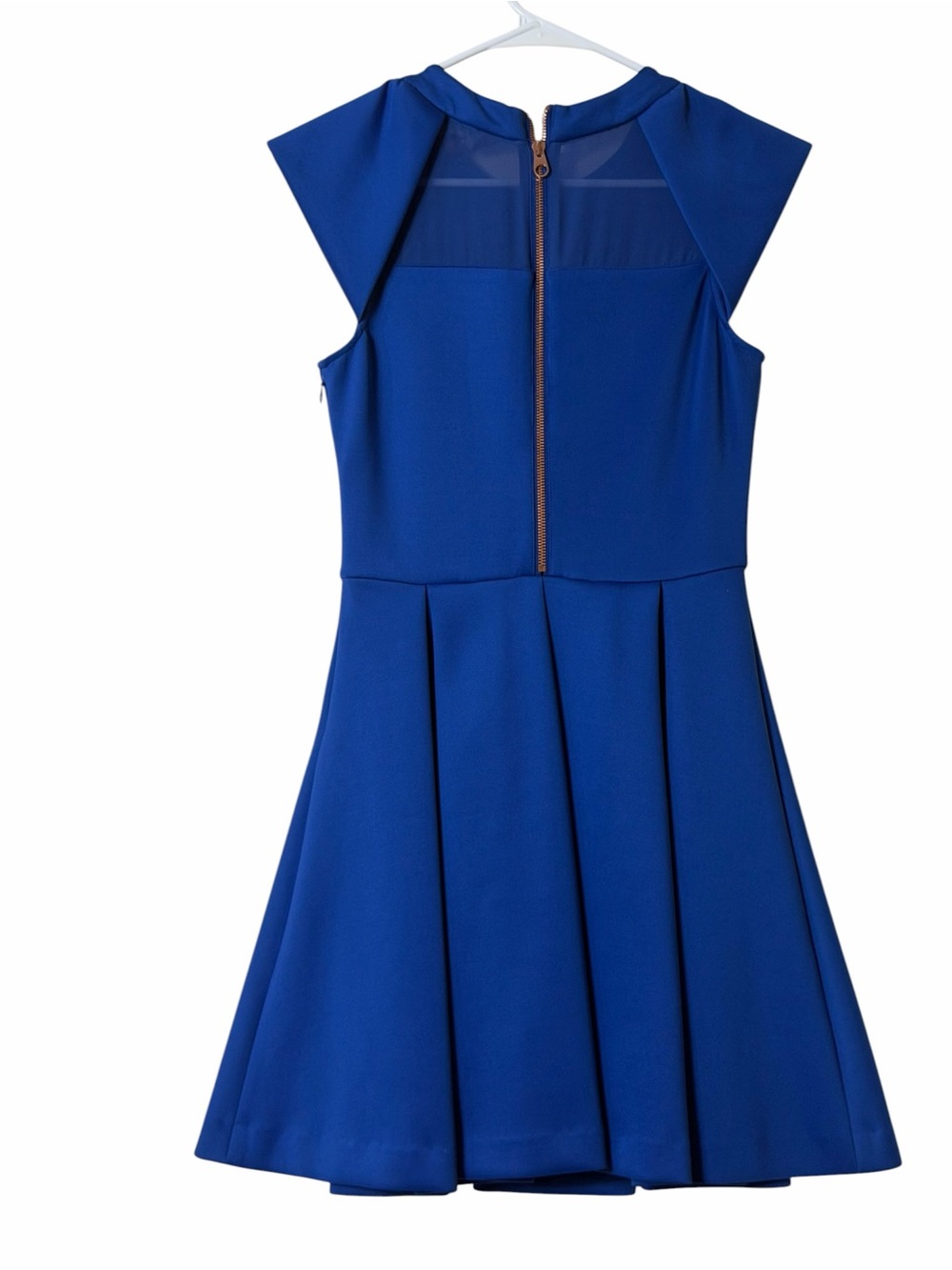 Ted Baker London Fit & Flare Dress Royal Blue Size 2 US 6 Cobalt Blue - Picture 6 of 7